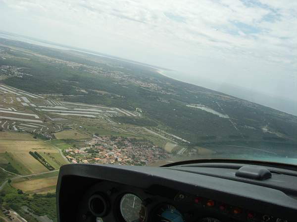 Oléron, vue du ciel