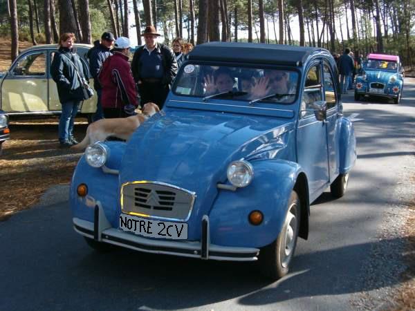 Notre 2cv6 Bleu celeste
